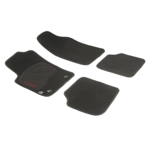 JGO. ALFOMBRAS DIAMOND NEGRA MOD. FORD KA  3  (09-) con fijación universal rosca