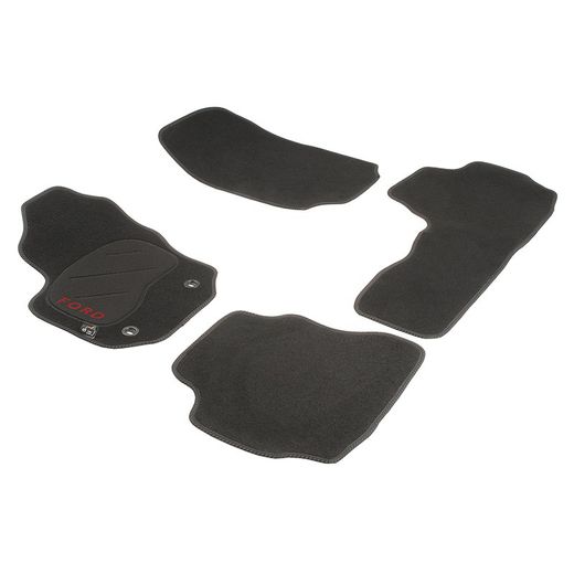 JGO. ALFOMBRAS DIAMOND NEGRA MOD. FORD MONDEO  (07-) con fijación oval