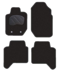 JGO. ALFOMBRAS DIAMOND NEGRA MOD. FORD RANGER (11-15) 2F - 2P