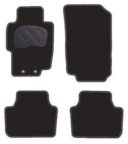 JGO. ALFOMBRAS DIAMOND NEGRA MOD. HONDA ACCORD  (03-08) con fijación