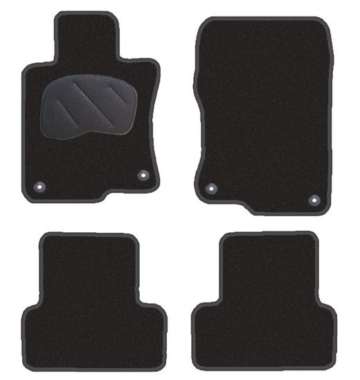 JGO. ALFOMBRAS DIAMOND NEGRA MOD. HONDA ACCORD ( 08 -12 )( 13- ) con fijación