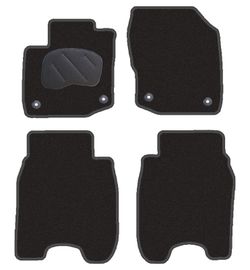 JGO. ALFOMBRAS DIAMOND NEGRA MOD.  HONDA CIVIC ( 12- ) con fijación específica