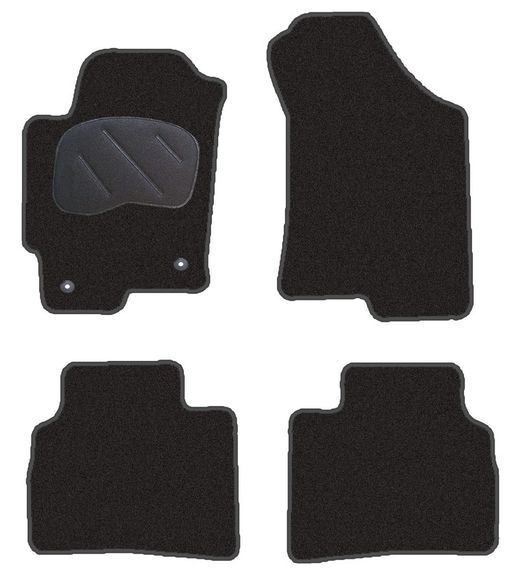 JGO. ALFOMBRAS DIAMOND NEGRA MOD. HYUNDAI ELANTRA  (11/00-) con fijación