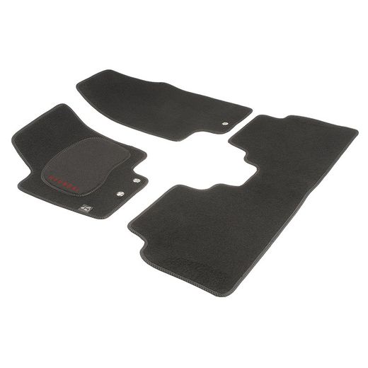 JGO. ALFOMBRAS DIAMOND NEGRA MOD.  HYUNDAI IX-20 5P  (10-) con fijación ollao