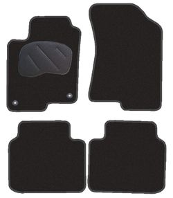 JGO. ALFOMBRAS DIAMOND NEGRA MOD. HYUNDAI SONATA (06-) con fijación universal