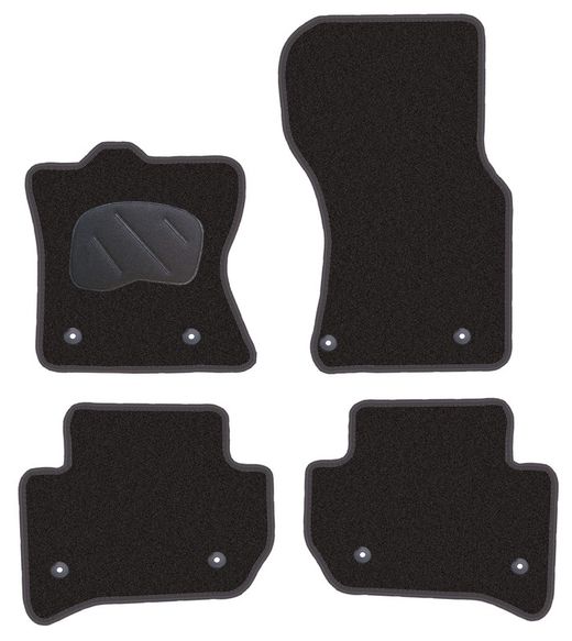 JGO. ALFOMBRAS DIAMOND NEGRA MOD.  JAGUAR F-PACE (16-) 2F - 2P+2C+4T