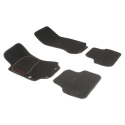 JGO. ALFOMBRAS DIAMOND NEGRA MOD. JAGUAR S-TYPE (02-) con fijación universal