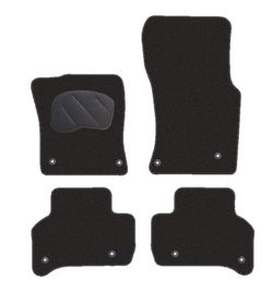 JGO. ALFOMBRAS DIAMOND NEGRA MOD.  JAGUAR XE (X760) (15-) 2F - 2P+2C+4T