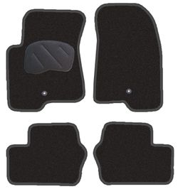JGO. ALFOMBRAS DIAMOND NEGRA MOD. JEEP COMPASS (07-) con fijación ollao para