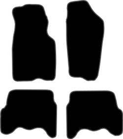 JGO. ALFOMBRAS DIAMOND NEGRA MOD. JEEP GRAND CHEROKEE (1/93-3/99)