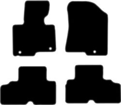 JGO. ALFOMBRAS DIAMOND NEGRA MOD. KIA CARENS RP 5P (13-)