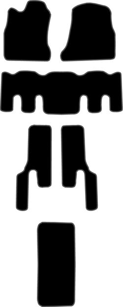 JGO. ALFOMBRAS DIAMOND NEGRA MOD. KIA CARNIVAL I (98-01) C/MALETERO