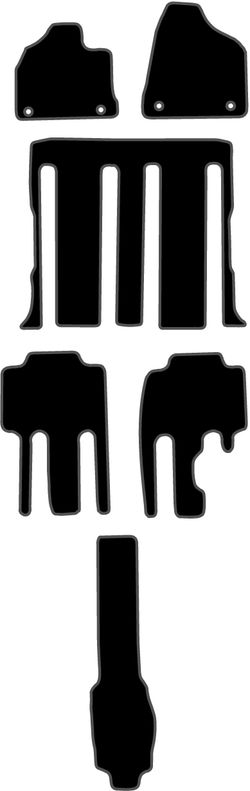 JGO. ALFOMBRAS DIAMOND NEGRA MOD. KIA CARNIVAL III (06-) C/MALETERO con