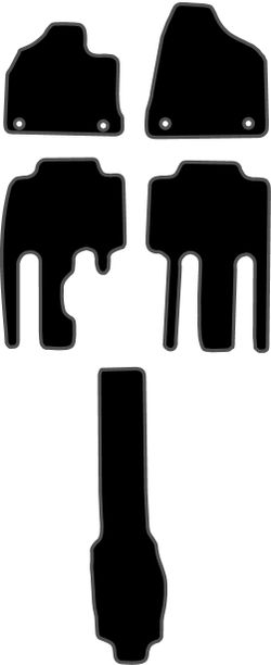 JGO. ALFOMBRAS DIAMOND NEGRA MOD. KIA CARNIVAL III (06-) S/MALETERO con