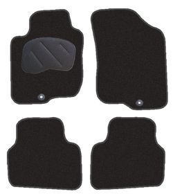 JGO. ALFOMBRAS DIAMOND NEGRA MOD. KIA CEED (08-) con fijación específica botón -