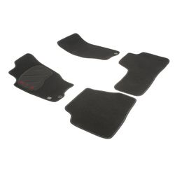 JGO. ALFOMBRAS DIAMOND NEGRA MOD. KIA SORENTO con fijación específica botón -