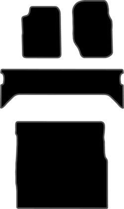 JGO. ALFOMBRAS DIAMOND NEGRA MOD. LAND ROVER RANGE ROVER "CLASIC" 70-96