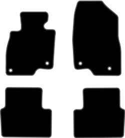 JGO. TAPETES DIAMANTE PRETO MOD. MAZDA 3 (13-)