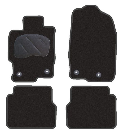 JGO. ALFOMBRAS DIAMOND NEGRA MOD. MAZDA 6 II (GH)  (08-13 )2F - 2P+2C