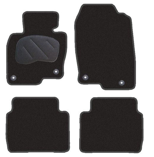 JGO. ALFOMBRAS DIAMOND NEGRA MOD. MAZDA CX-5 I (KE) 2F - 2P+2C