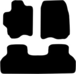 JGO. ALFOMBRAS DIAMOND NEGRA MOD. MAZDA PREMACY