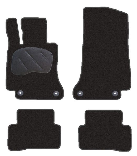 JGO. ALFOMBRAS DIAMOND NEGRA MOD. MERCEDES C.205 ( 14- )