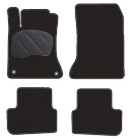 JGO. ALFOMBRAS DIAMOND NEGRA MOD.  MERCEDES CLASE A C.176 ( 12- ) con