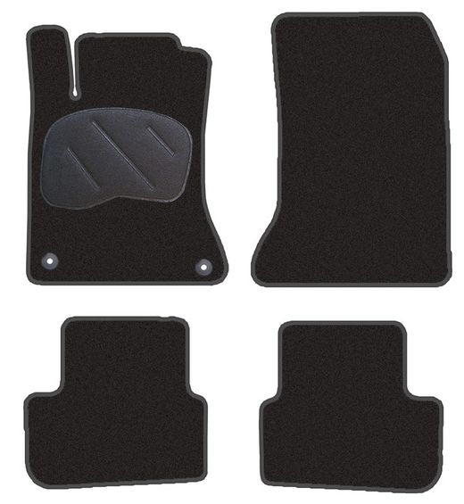 JGO. ALFOMBRAS DIAMOND NEGRA MOD.  MERCEDES CLASE A C.176 ( 12- ) con