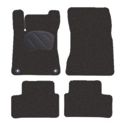 JGO. ALFOMBRAS DIAMOND NEGRA MOD.  MERCEDES CLASE A W177 (18-) 2F - 2P