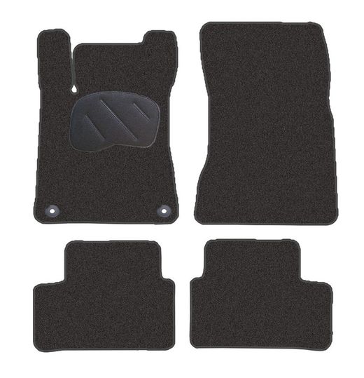 JGO. ALFOMBRAS DIAMOND NEGRA MOD.  MERCEDES CLASE A W177 (18-) 2F - 2P