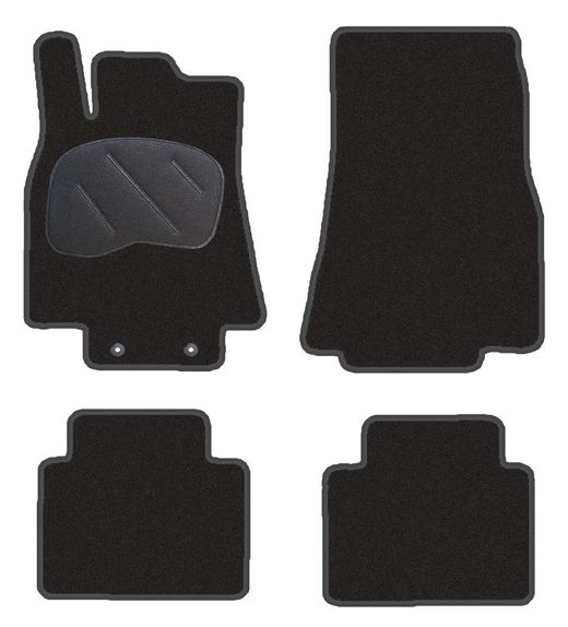 JGO. ALFOMBRAS DIAMOND NEGRA MOD. MERCEDES CLASE B CARR. 245 (05/05-) con