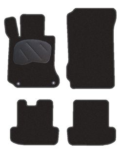 JGO. ALFOMBRAS DIAMOND NEGRA MOD. MERCEDES CLASE C COUPE C.204 con