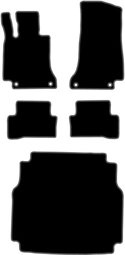 JGO. ALFOMBRAS DIAMOND NEGRA MOD. MERCEDES CLASE C ESTATE S205 5P (14-)