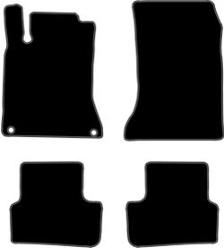 JGO. ALFOMBRAS DIAMOND NEGRA MOD. MERCEDES CLASE CLA X117 SHOOTING