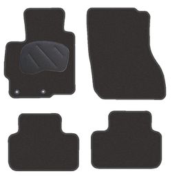 JGO. ALFOMBRAS DIAMOND NEGRA MOD. MITSUBISHI ASX (10-) con fijación ollao para