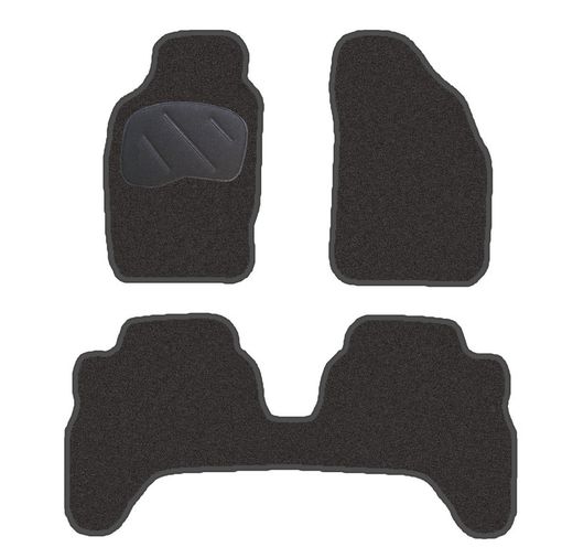 JGO. ALFOMBRAS DIAMOND NEGRA MOD. MITSUBISHI L-200 DOBLE CABINA 97-06