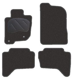 JGO. ALFOMBRAS DIAMOND NEGRA MOD. MITSUBISHI L200 DOBLE CABINA (2006)