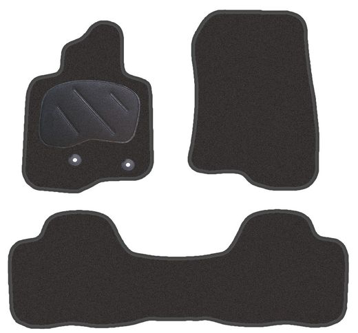 JGO. ALFOMBRAS DIAMOND NEGRA MOD. MITSUBISHI MONTERO C/L  4ª SERIE (07-) con