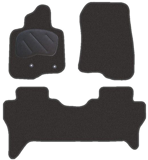JGO. ALFOMBRAS DIAMOND NEGRA MOD.  MITSUBISHI MONTERO (IV) V80