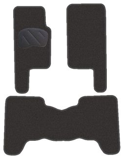 JGO. ALFOMBRAS DIAMOND NEGRA MOD. MITSUBISHI MONTERO (PAJERO) C/L  1ª SERIE