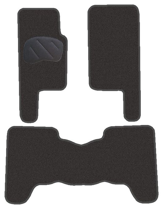 JGO. ALFOMBRAS DIAMOND NEGRA MOD. MITSUBISHI MONTERO (PAJERO) C/L  1ª SERIE