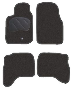 JGO. ALFOMBRAS DIAMOND NEGRA MOD. MITSUBISHI MONTERO SPORT (00-07) con