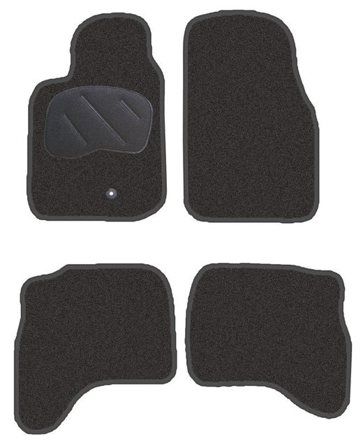 JGO. ALFOMBRAS DIAMOND NEGRA MOD. MITSUBISHI MONTERO SPORT (00-07) con