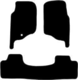 JGO. ALFOMBRAS DIAMOND NEGRA MOD. MITSUBISHI MONTERO V20 ( 99 -00 )