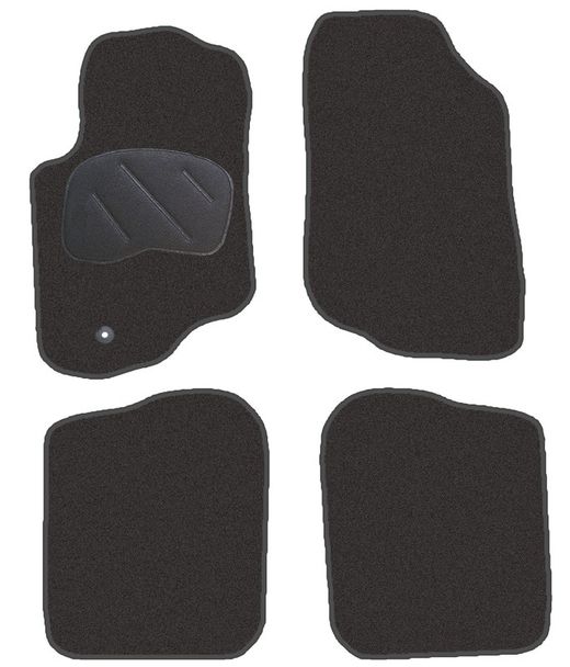 JGO. ALFOMBRAS DIAMOND NEGRA MOD. MITSUBISHI OUTLANDER 1ª SERIE (01-06) con