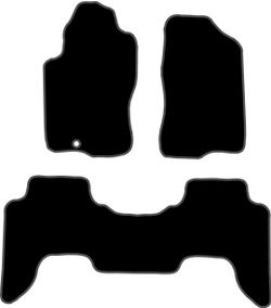 JGO. ALFOMBRAS DIAMOND NEGRA MOD. NISSAN PATHFINDER con fijación específica
