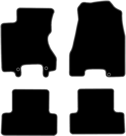 JGO. ALFOMBRAS DIAMOND NEGRA MOD. NISSAN X-TRAIL 5P T31 (07-14)