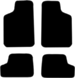 JGO. ALFOMBRAS DIAMOND NEGRA MOD. OPEL CORSA A (82-93)