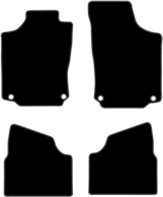 JGO. ALFOMBRAS DIAMOND NEGRA MOD. OPEL CORSA C (98-06)