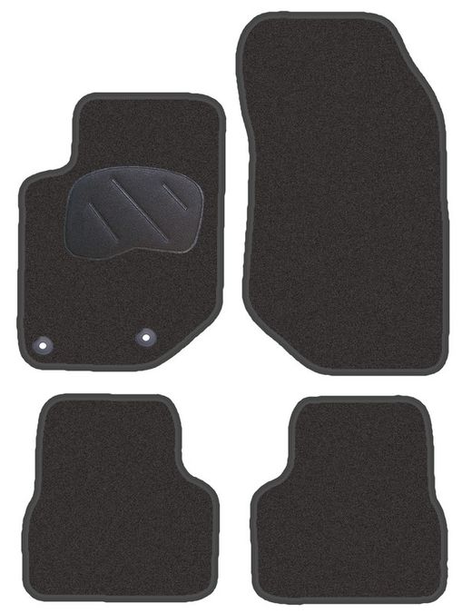 JGO. ALFOMBRAS DIAMOND NEGRA MOD. OPEL CORSA F (2019-) 2F - 2P